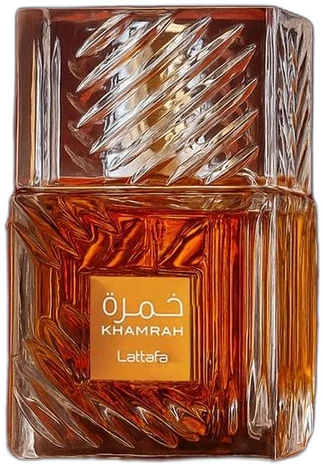 The real Lattafa Khamrah bottle